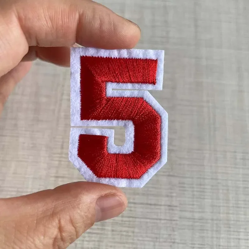 Multicolor Number Patch Set - Embroidered Iron-On Fabric Decals