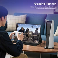ZEUSLAP 16" 2.5K 144hz Portable Monitor 2560*1600 16:10 100%sRGB 500Cd/m²  Travel Gaming Display for Laptop Switch ps4 ps5 Xbox 6