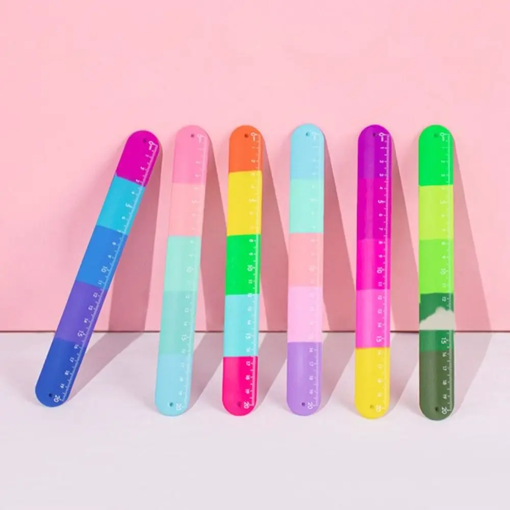 

1Pcs Straight Ruler Cute Fidget Toy Rulers Student Stationery Measuring Drawing Tools Office School Supplies