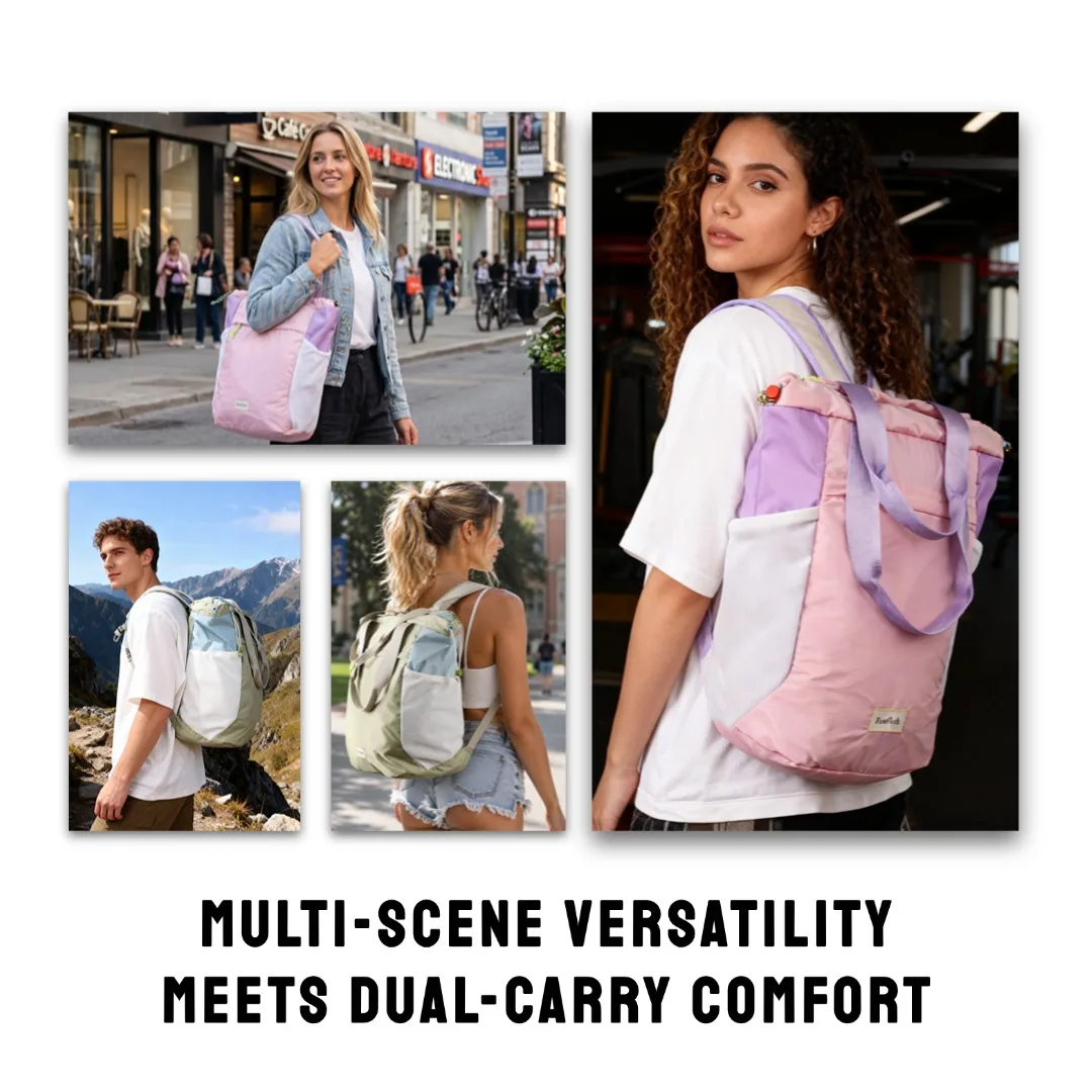 EcoSloth Foldable Tactical Backpack With Water Resistant & Large Capacity Airplane Travel Carbin Duffle Bag School Work Daypack 6