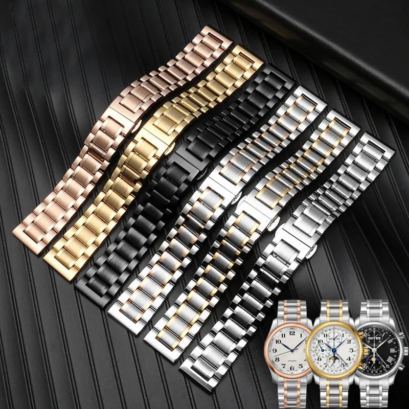 Universal Stainless Steel Watch Band for Bracelet-Style Watches (Multiple Width Options)