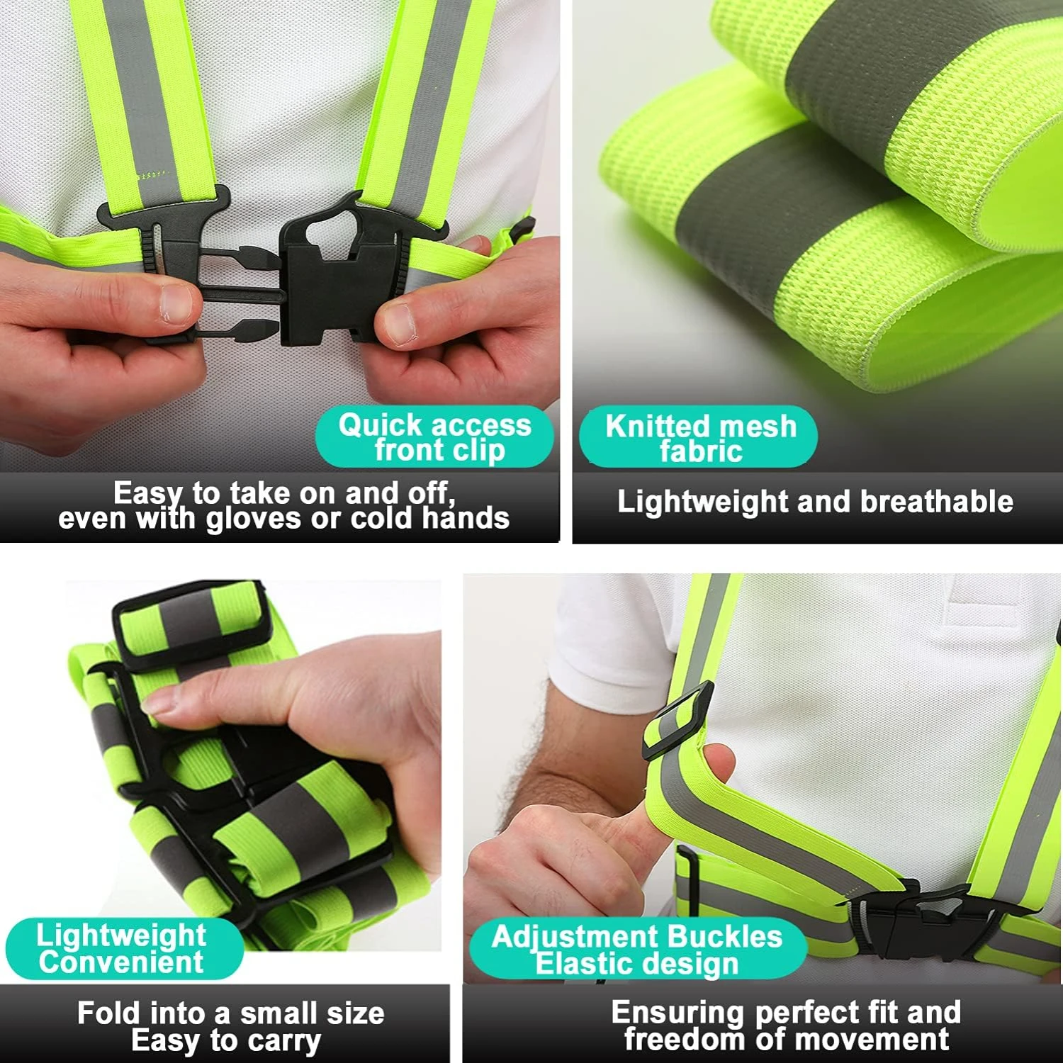 hiking. Don't compromise on safety or style-stay confident and seen with this luminous and modern reflective running vest.