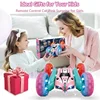 2.4G RC Stunt Car Children Double Sided Flip Remote Control Car 360 Degree Rotation Off Road Rc Drift Cars For Pink Girls Toys 5