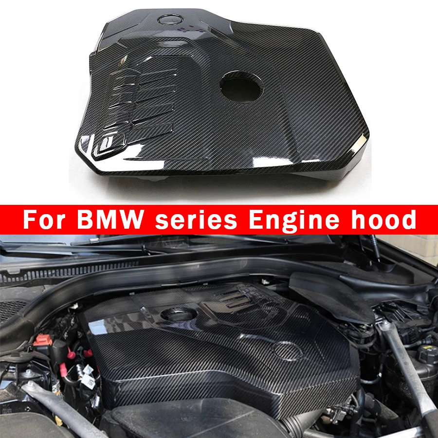 

Для BMW серии X3 G01 G08 X4 G02 X6 G06 X5 G05 капот двигателя из углеродного волокна B48 2,0 T 4-цилиндровый корпус капота двигателя комплект обновления корпуса