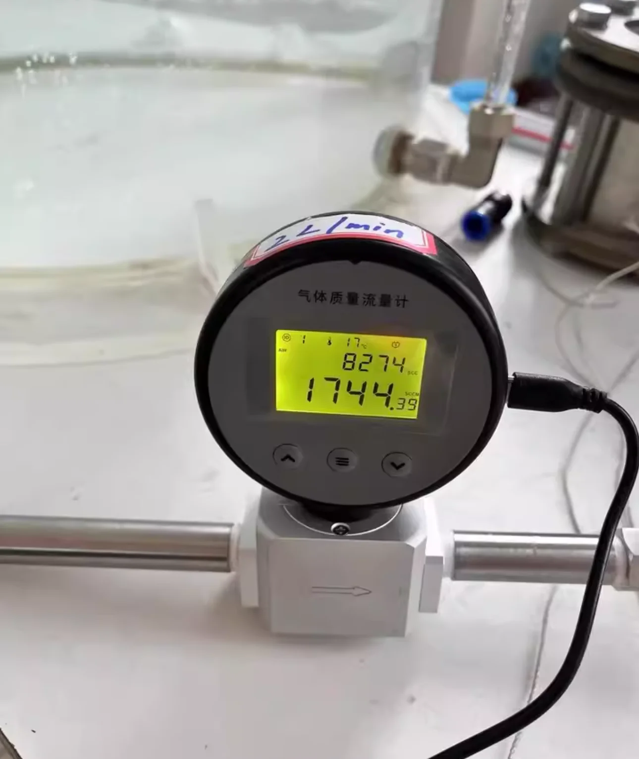 AMS2106 Digital Gas Mass Flow Mete 0-300L/min