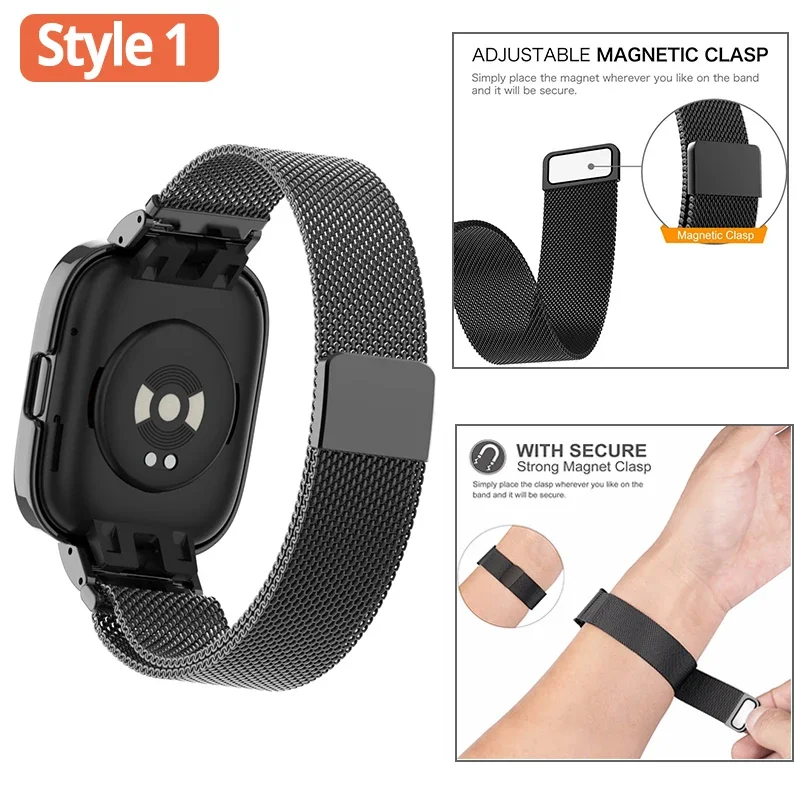 Metal Bracelet with Magnetic Loop and Case Protector