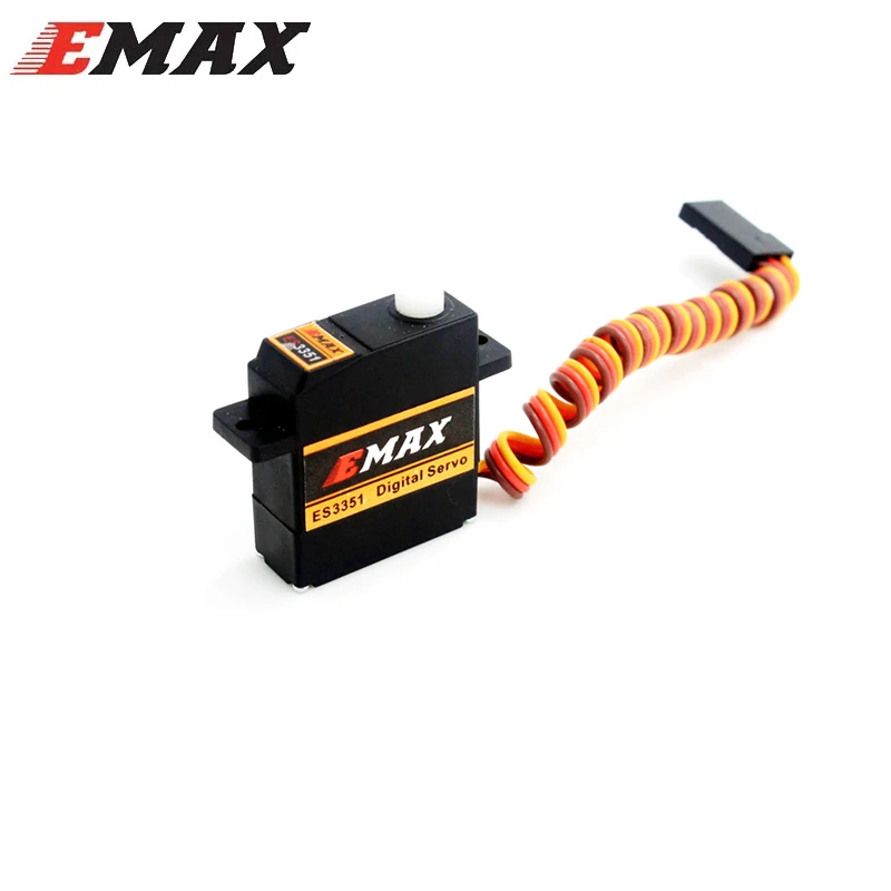 1/4 PCS EMAX  ES3351  ES3352 9mm 4.8-6V Analog / Digital Servo Metal Gear For RC Glider Rc Airplane RC Drone 2