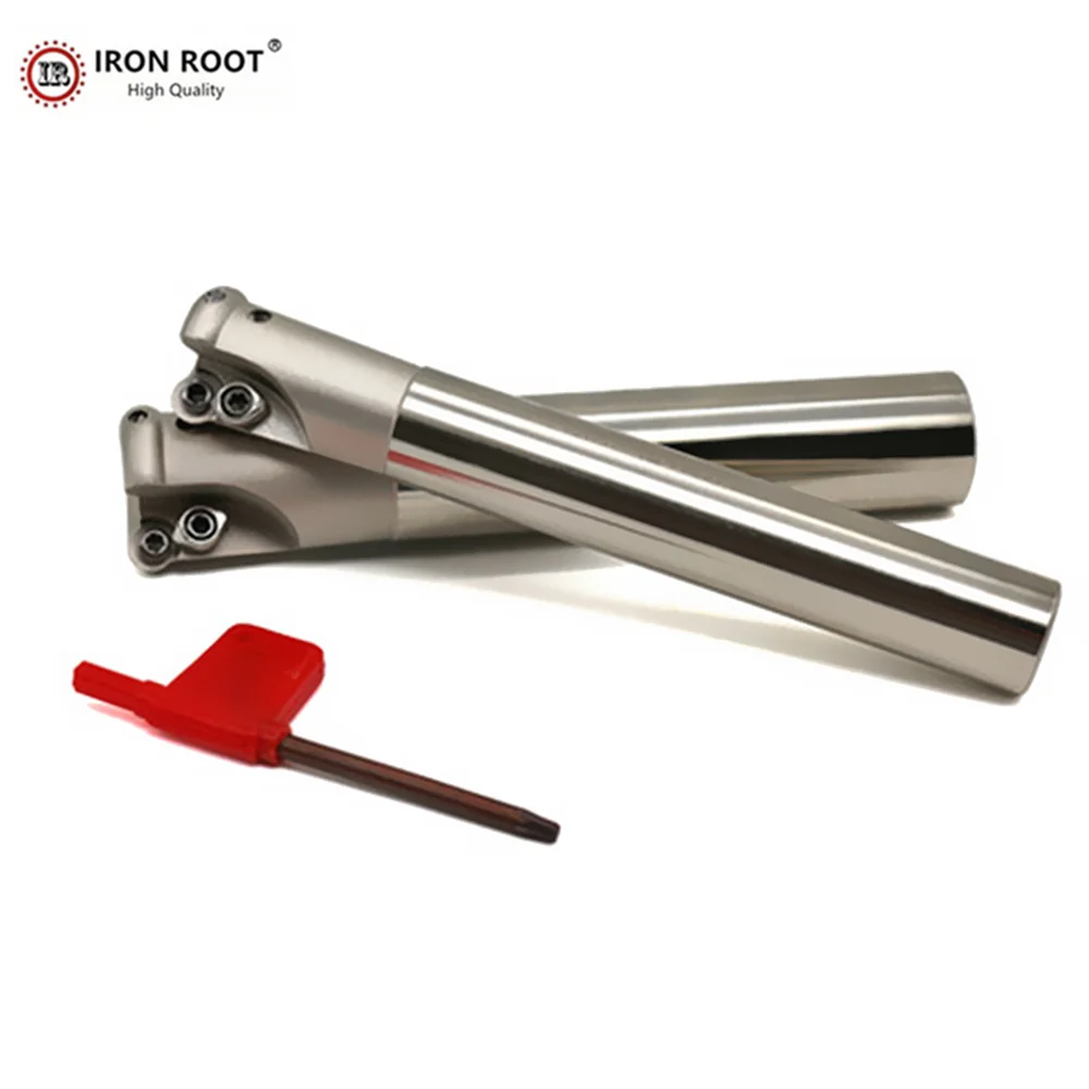 

Держатель IRONROOT EMR6R для круглой носовой фрезы, 25, 30,32,2T, ударопрочный держатель инструмента, держатель Фрезы с ЧПУ для твердосплавной вставки RPMT1204