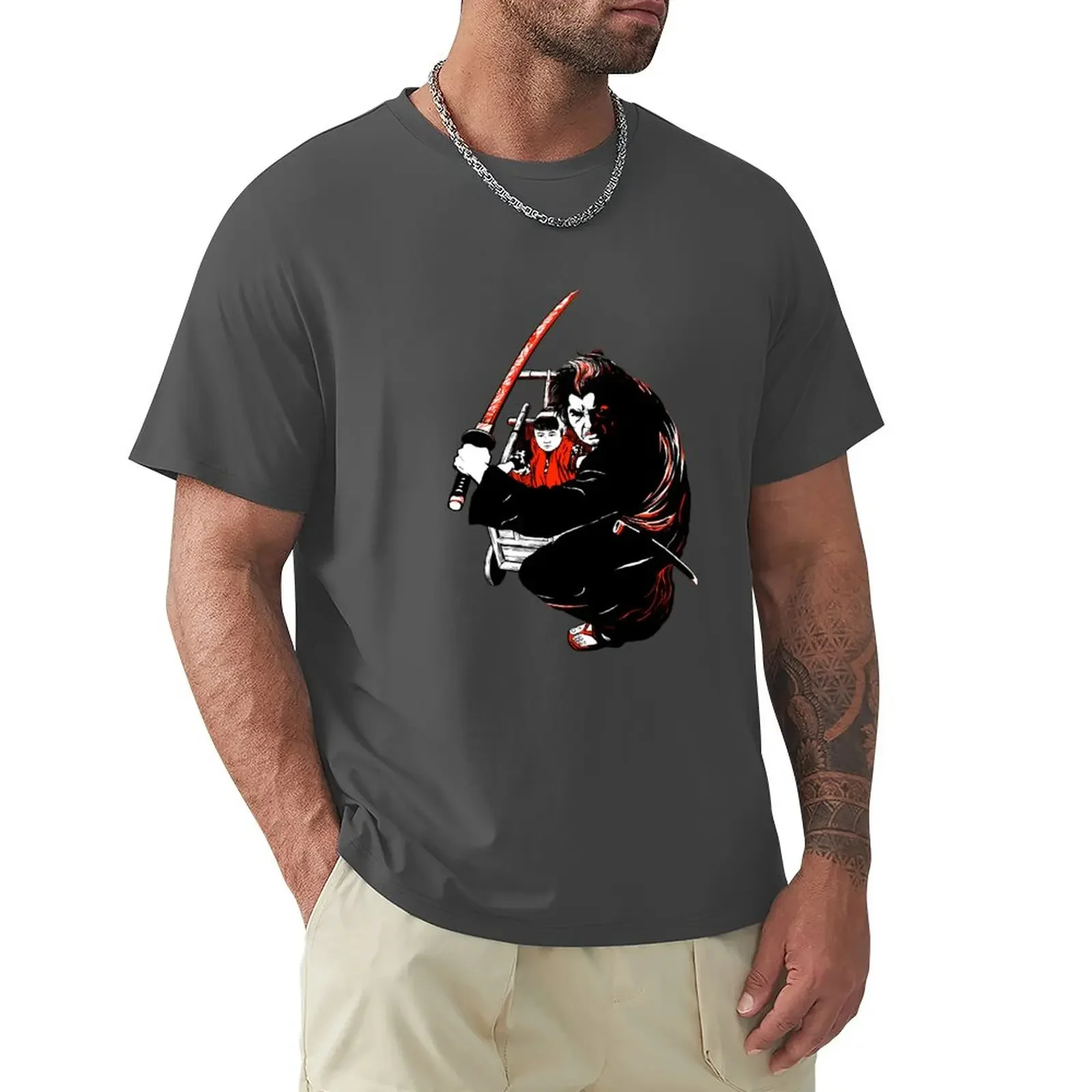 Shogun Killer Aka Lone Wolf And Cub T-Shirt Cute Top Customizeds Plain T-Shirt Uomo