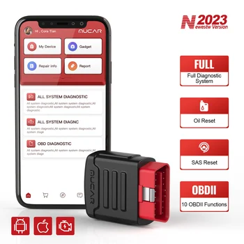 MUCAR BT200 OBD2 스캐너 모든 자동차에 대 한 블루투스 생활 시간 WiFi 업데이트 자동차 진단 스캐너 코드 리더 스캔 도구 자동 Vin