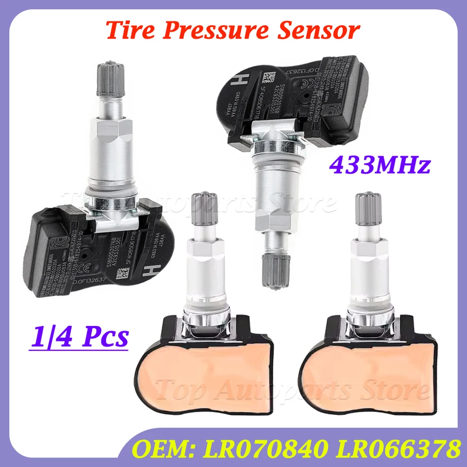 Land Rover Tire Pressure Sensor - 315MHz TPMS Replacement (Part LR070840) - Single Unit