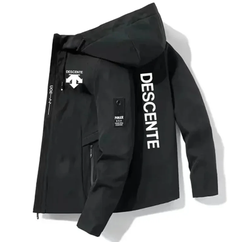 

2023 new Columbia outdoor camping zipper men's hoodie, sports work jacket, windbreaker
