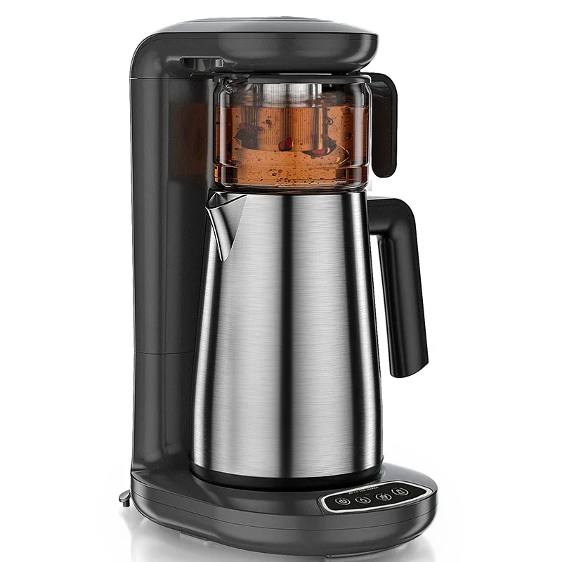 220V Automatic add Water Filter Coffee Hot Milk Tea Maker Smart Samovar 1.8L Electric Kettle Keep Warm 1L Glass Cup 1800w+600w