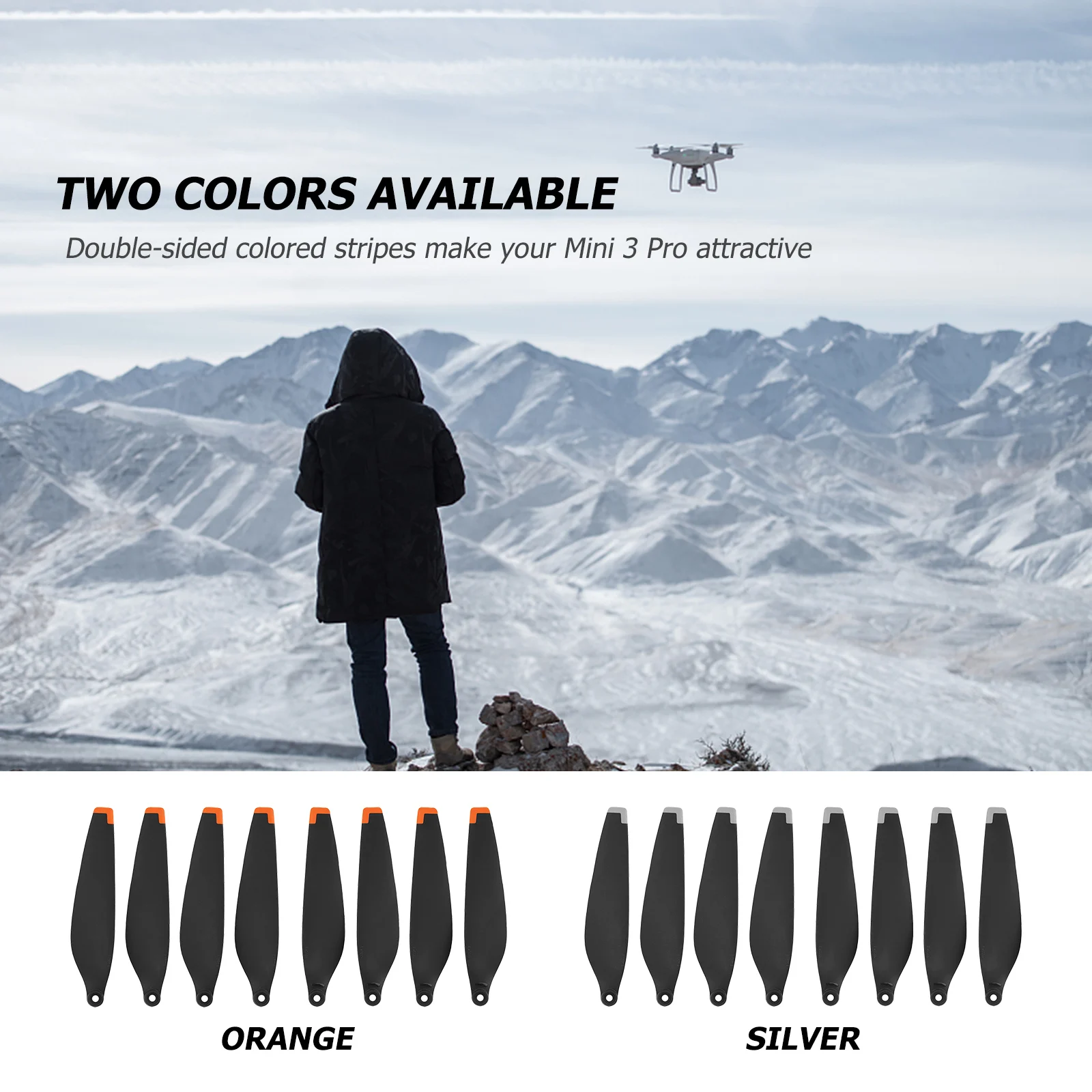 Drone Propellers Drone Propeller Blades Propeller Replacement Parts 8pcs Quick-Release Blades for DJI Mini 3 Pro
