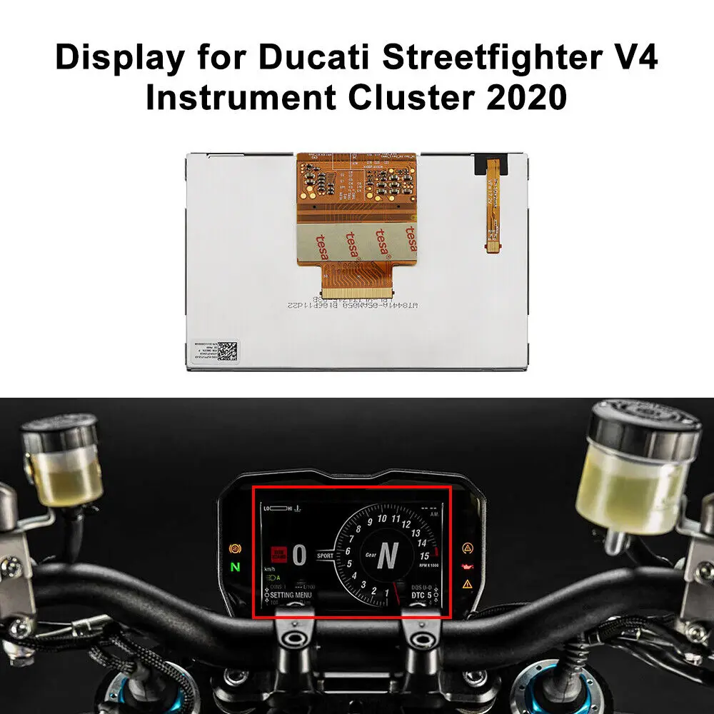 계기판 LCD 디스플레이, Ducati Panigale V4 및 Streetfighter V4 계기판