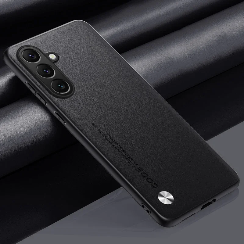 Matte PU Leather Phone Case with Soft Frame Protection
