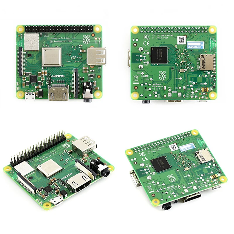 최신 라즈베리 파이 3 모델 A + RPI 3 A 플러스, 지지대 와이파이 2.4GHz 및 블루투스 4.2, 512MB ARM 1.4GHz ARM Cortex-A53