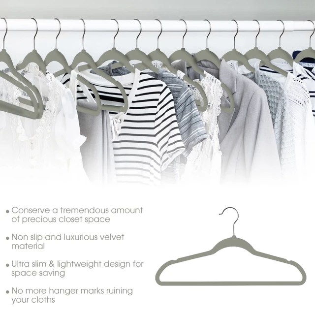 Durable Plastic and Metal Clothing Hangers, 100 Pack - AliExpress