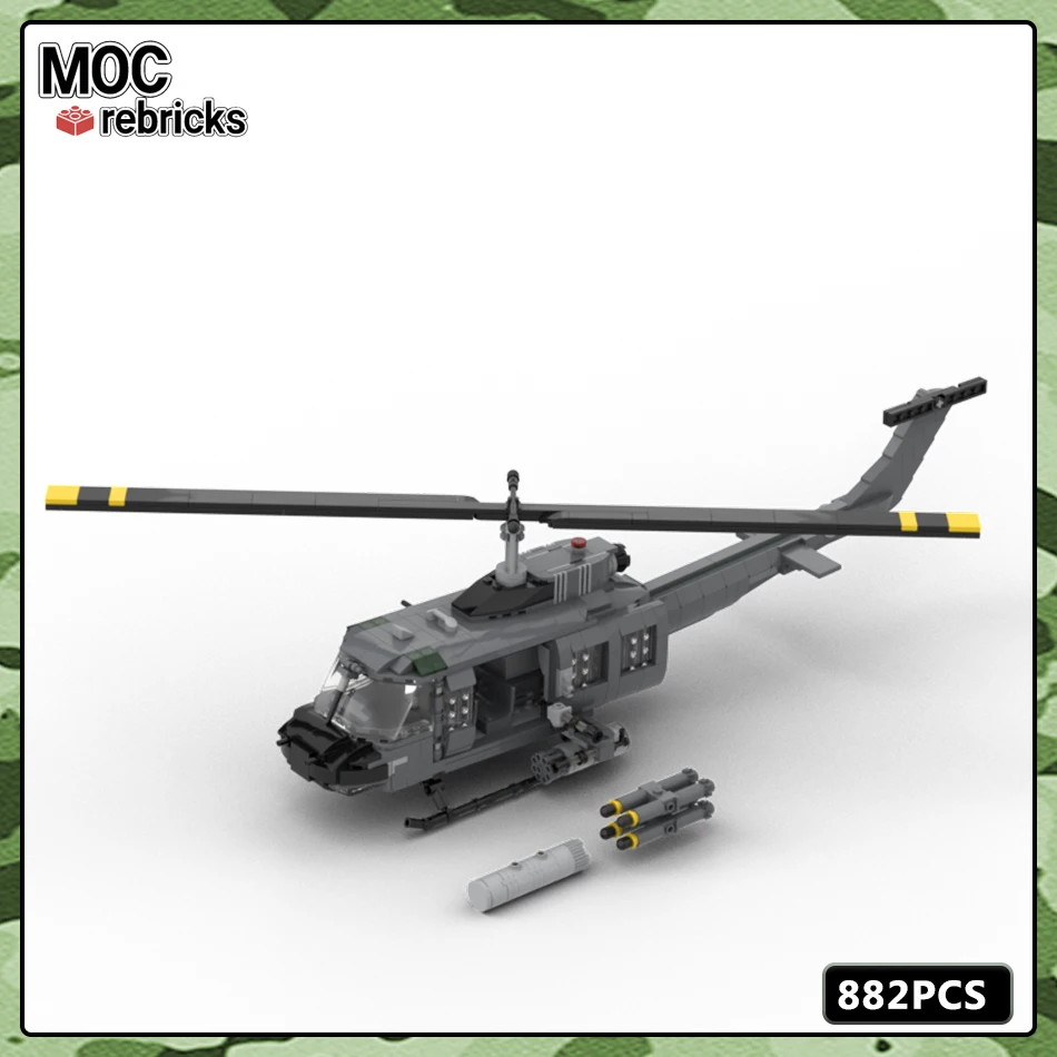 Elektriker skulder Alternativt forslag Military Series Bell UH-1 Iroquois - HUEY Air Force Weapon MOC Bricks  Building Block DIY Model Set Boy Toys Birthday Gifts - AliExpress