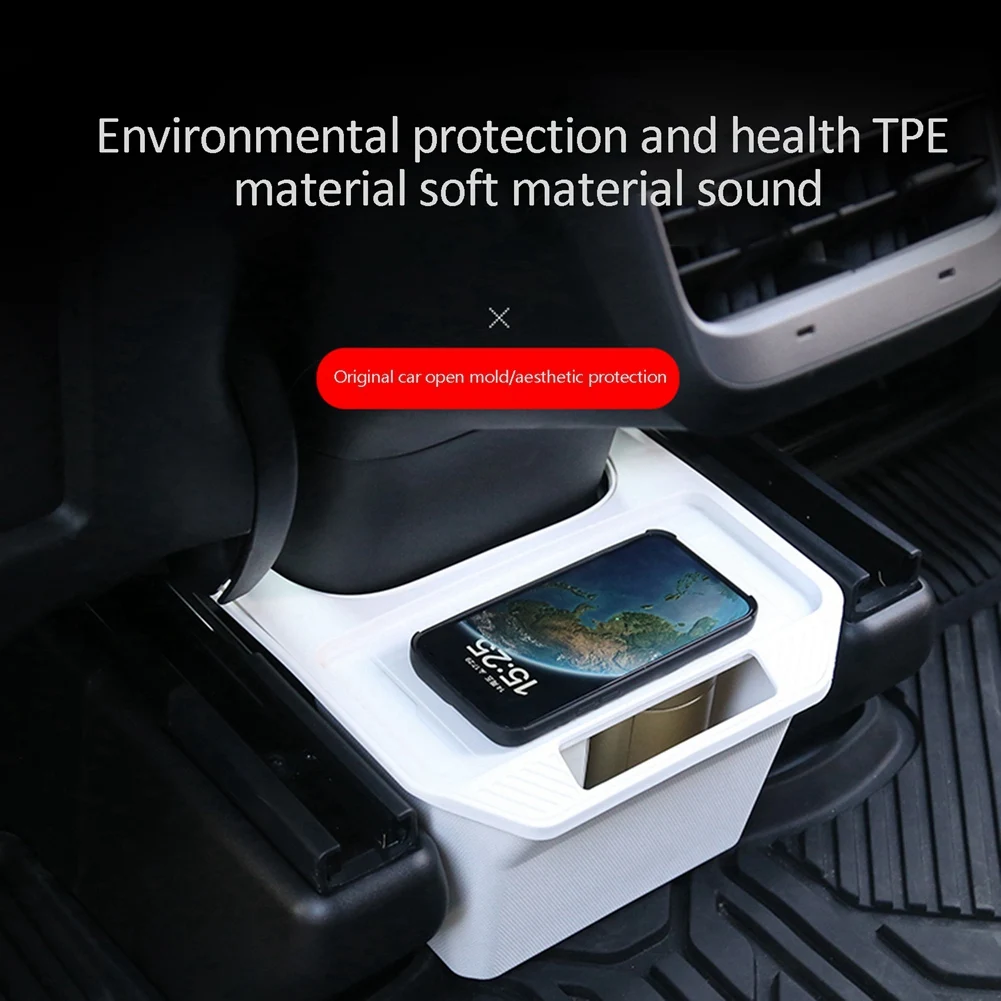 

Органайзер для заднего центрального консоли Tesla Model 3, автомобильный поднос на заднее сиденье, белый