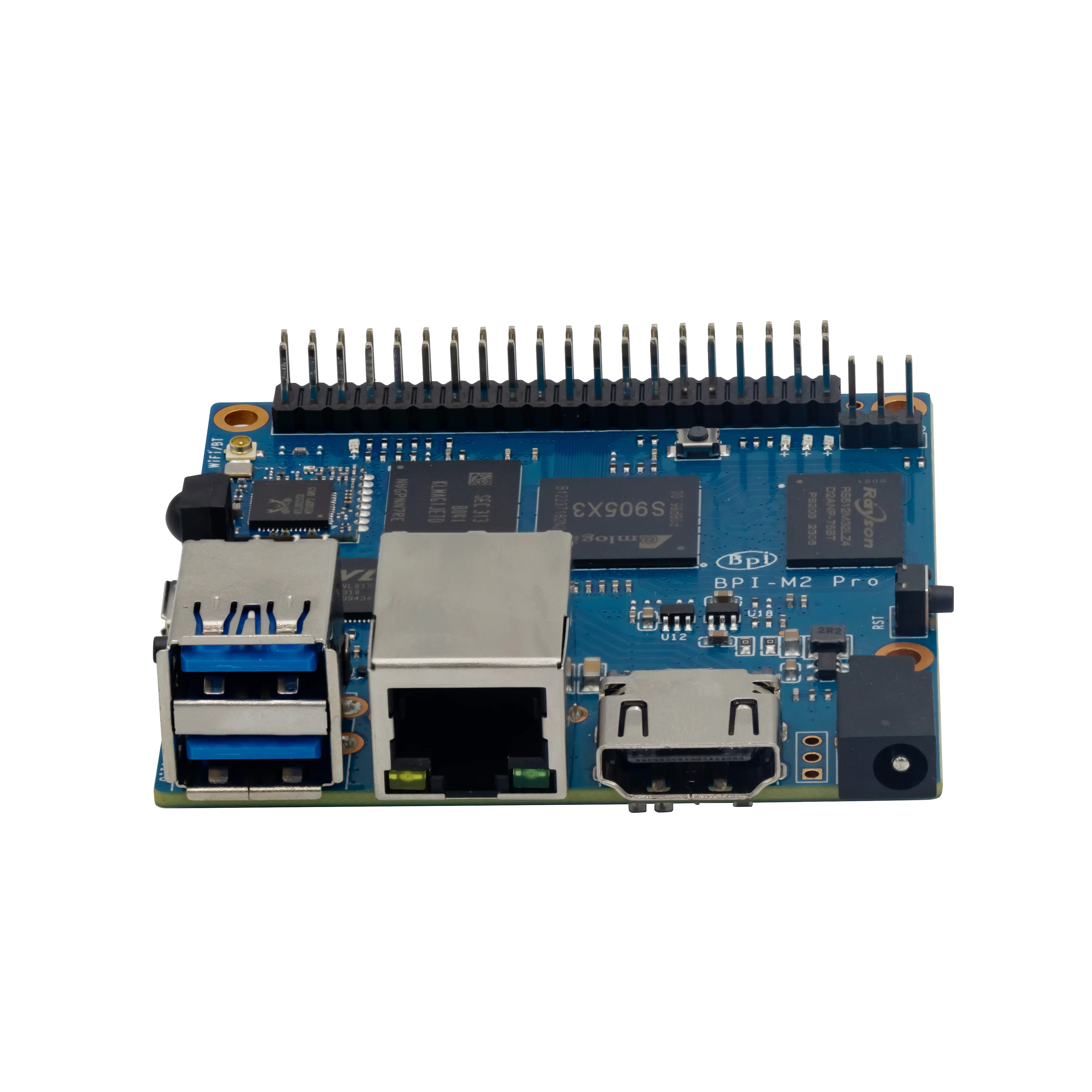 Banana pi Bpi-m2 Pro Amlogic S905x3 Quad Core Cortex-a55 Mali-g31 Placa de Demonstração 2gb Lpddr4 16gb Emmc com Wifi bt Sbc Única Placa - Imagem 2