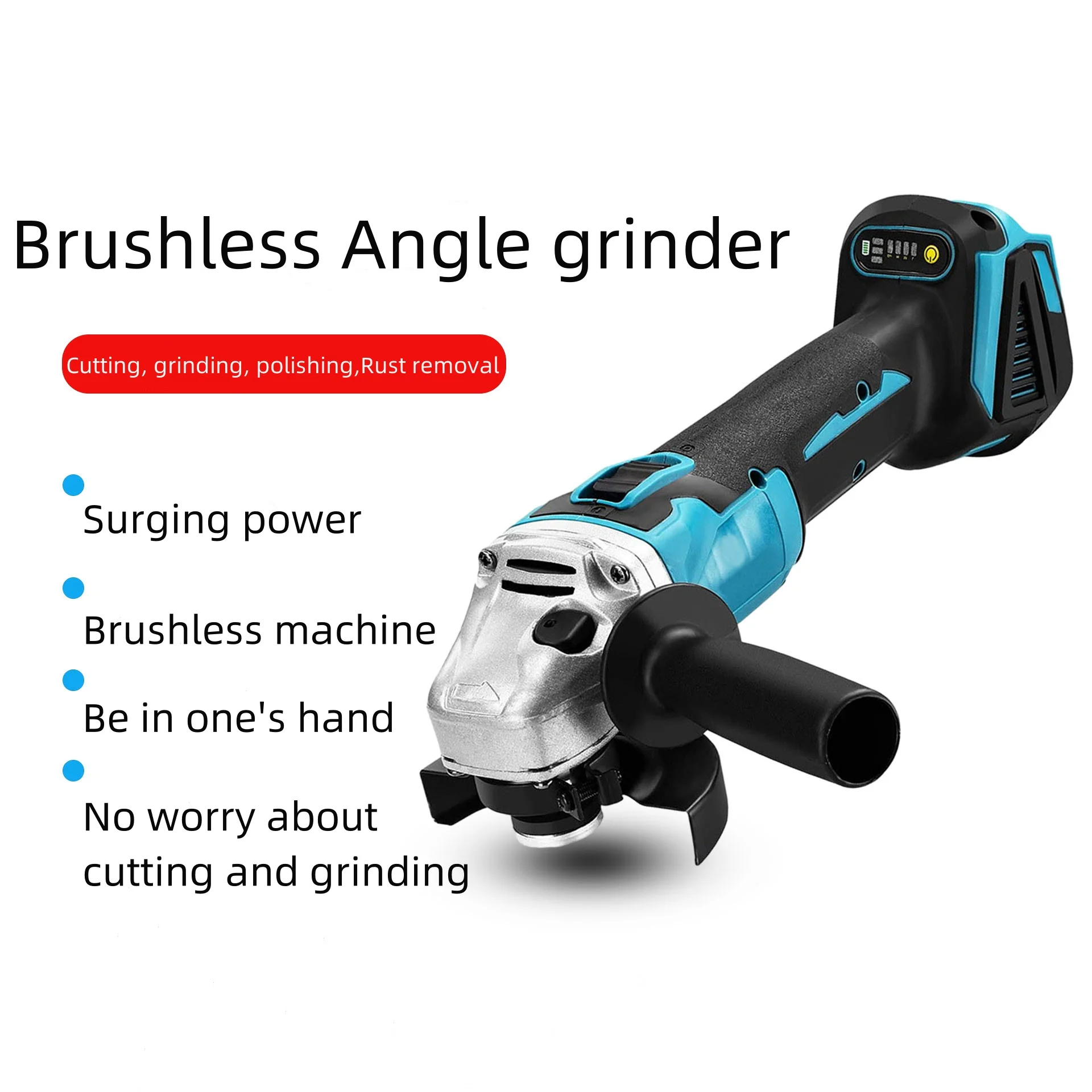Brushless Lithium Electric Angle Grinder Rechargeable Cutting Machine High Power Polishing Machine 5