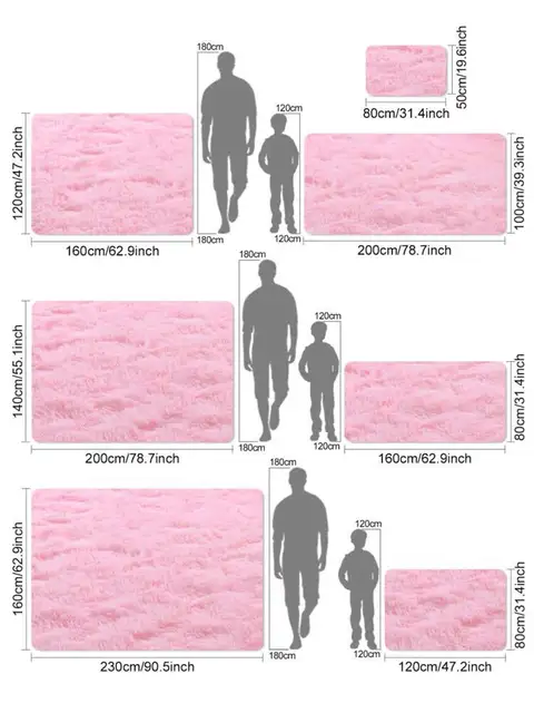 Tapis de chambre à coucher rose pour chambre d'enfant, tapis doux de sol pour filles mignonnes, décoration de salon, grands tapis de chevet blancs moelleux pour enfants 6 Tapis de chambre à coucher rose pour chambre d'enfant, tapis doux de sol pour filles mignonnes, décoration de salon, grands tapis de chevet blancs moelleux pour enfants 6
