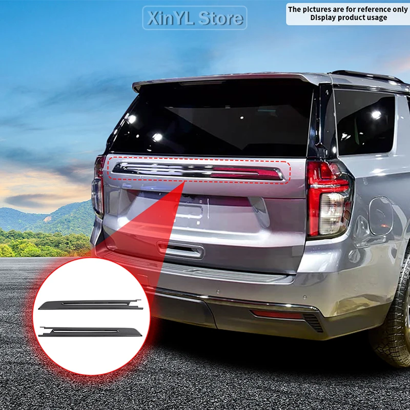 자동차 액세서리 리어 트렁크 도어 리드 자동차 ABS 테일 트림 쉐보레 서브어반/타호 2020-2023 테일 게이트 테일 트림