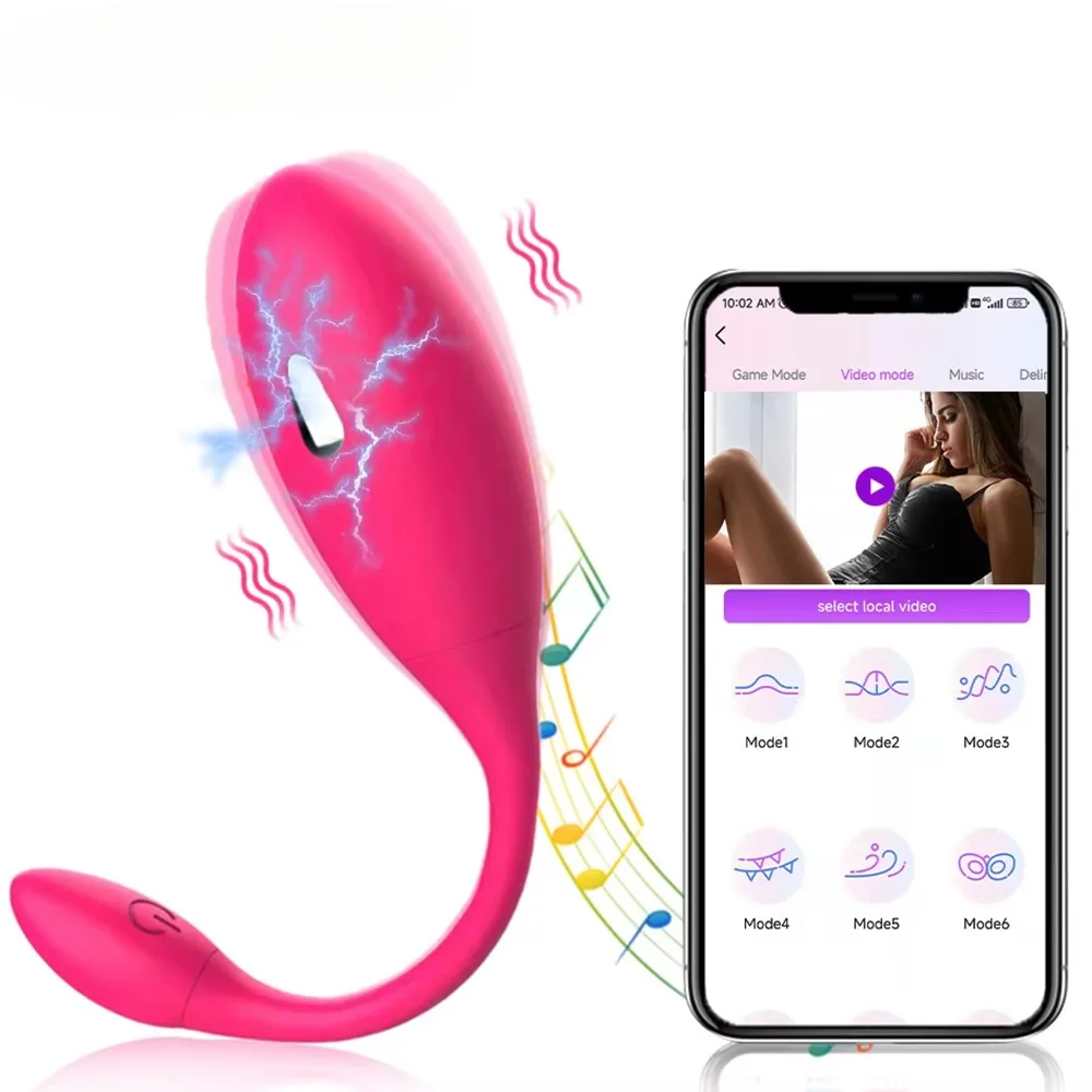 APP Wireless Electric Shock Egg Vibrators Sex Toys For Women G Spot Clitoris Stimulator Vibrating Vaginal Kegel Ball Vibrator female sex toys vaginal vibrators clitoris vibrator vibrator sex toy electric sex toys