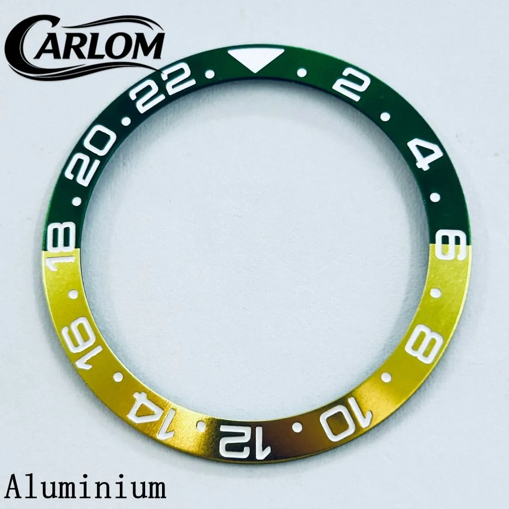 Black Blue Green Gray Ceramic Aluminium Sloping Bezel Insert