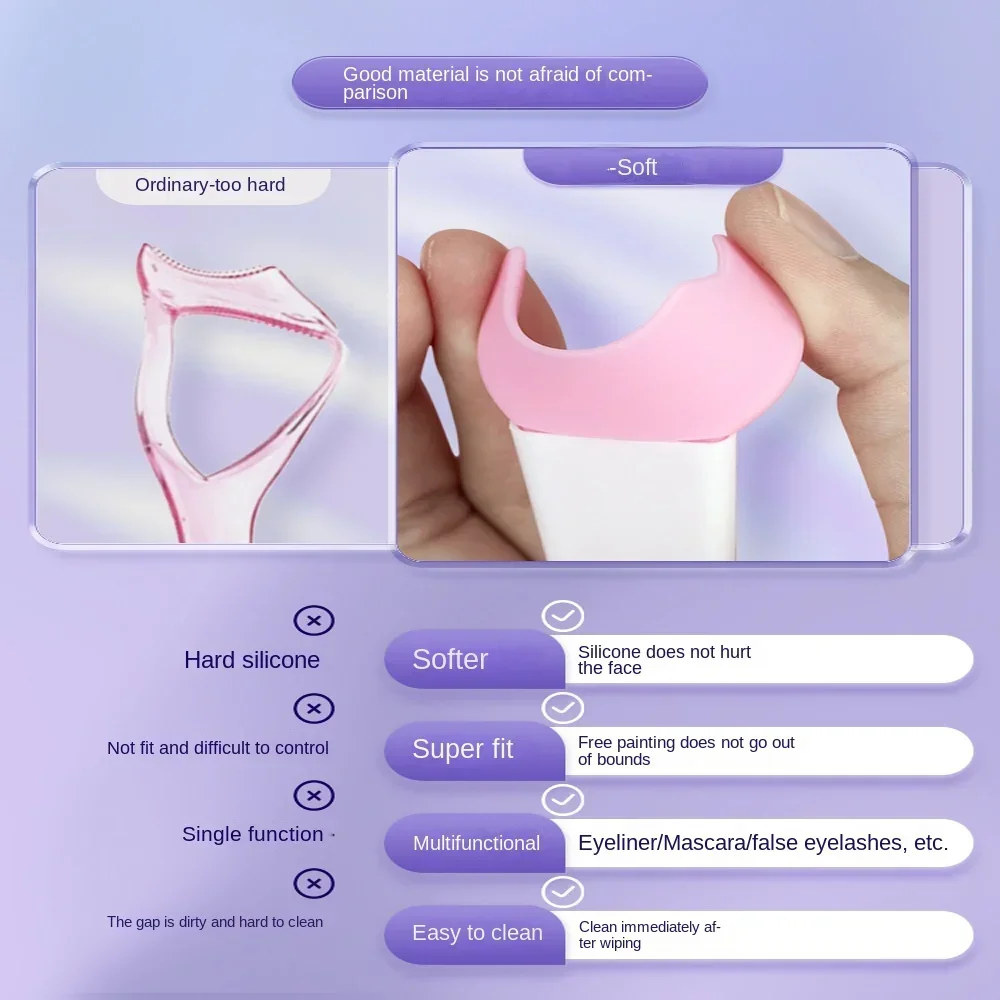 Silicone Eyeliner Stencils Wing Tips Marscara Drawing Lipstick Wearing Aid Face Cream Mask Applicator Makeup Tool Resusable makeup tools eyeliner stencil tool eye makeup tools mascara applicator template mascara applicator tool