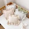 Baby Pillow with Ruffles Muslin Nordic Style Removable Washable Cotton Cushion for Baby Newborn Bedding Pillows 28*34cm 1