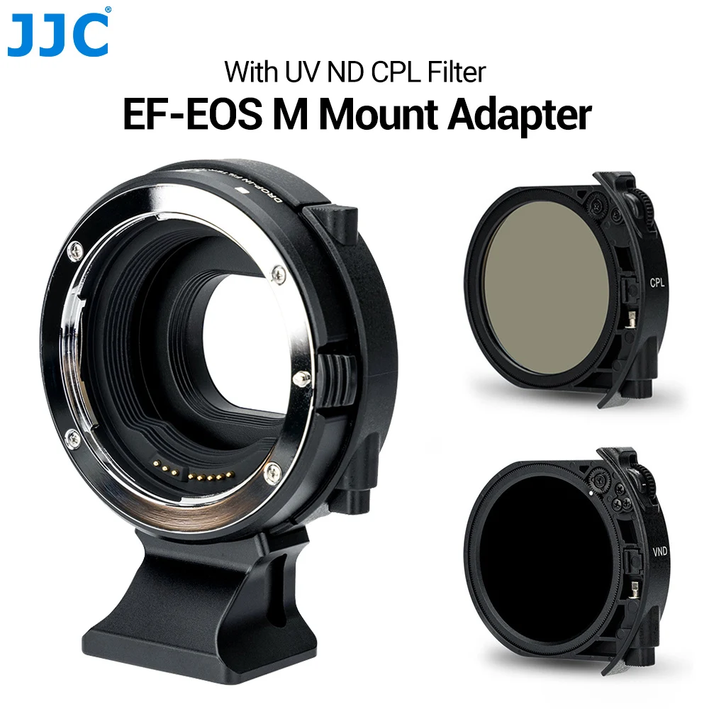 JJC EF EOS M Mount Adapter with ND CPL Filter for Canon EOS EF/EF S