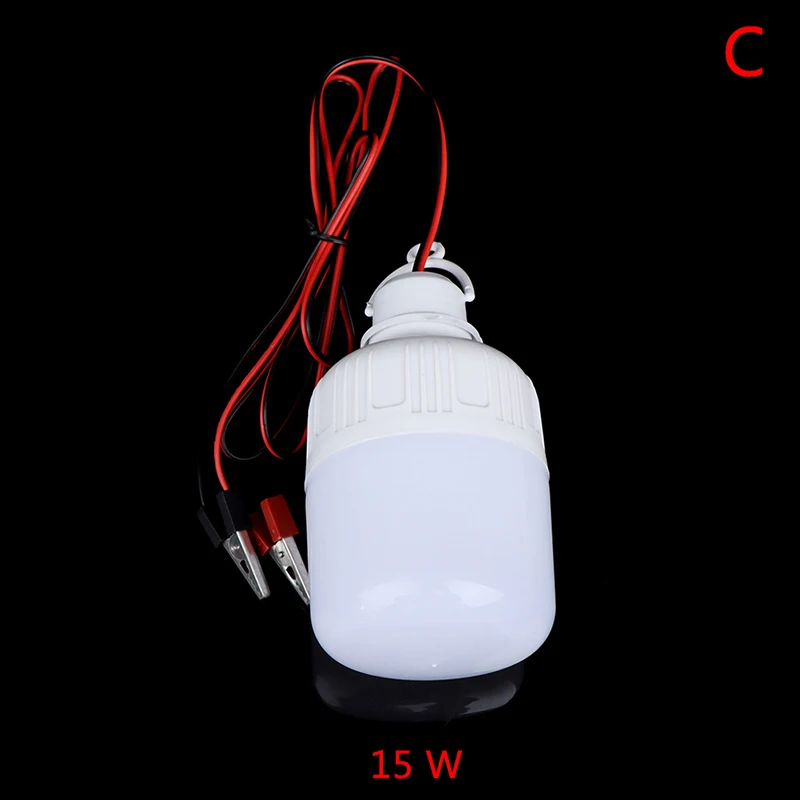 1pc LED Lamp DC 12V Portable Led Bulb 5W 9W 15W White Outdoor Camp Tent Night Fishing Hanging Light