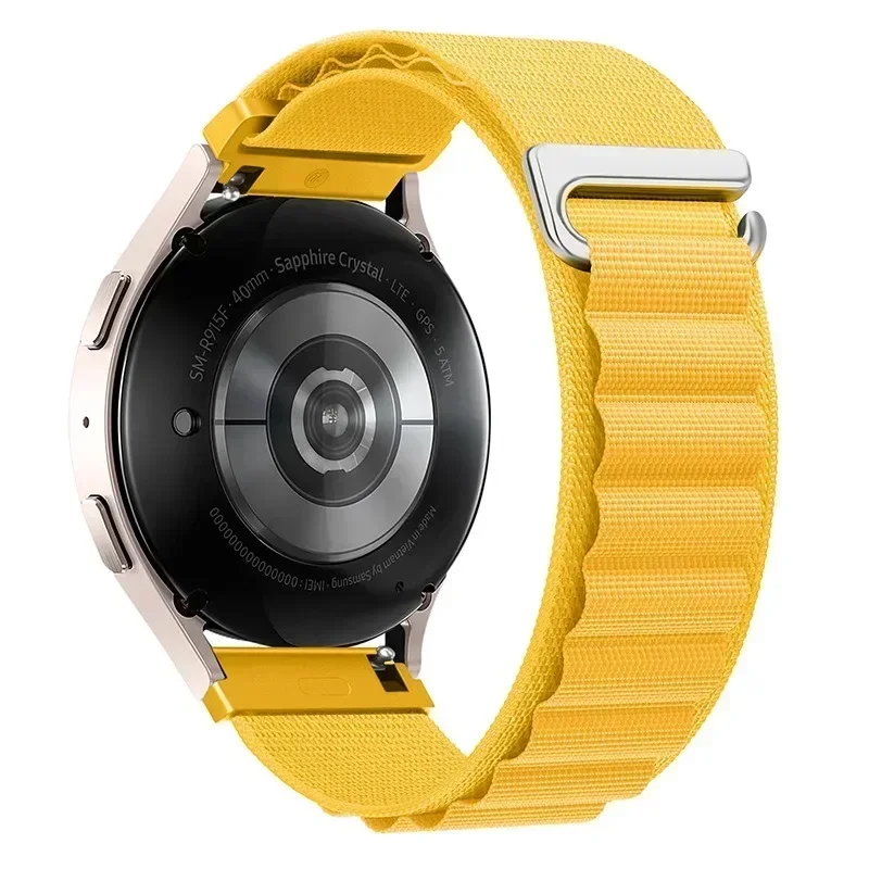 Alpine Loop Nylon Strap - 22mm Sport Bracelet in Vibrant Colors