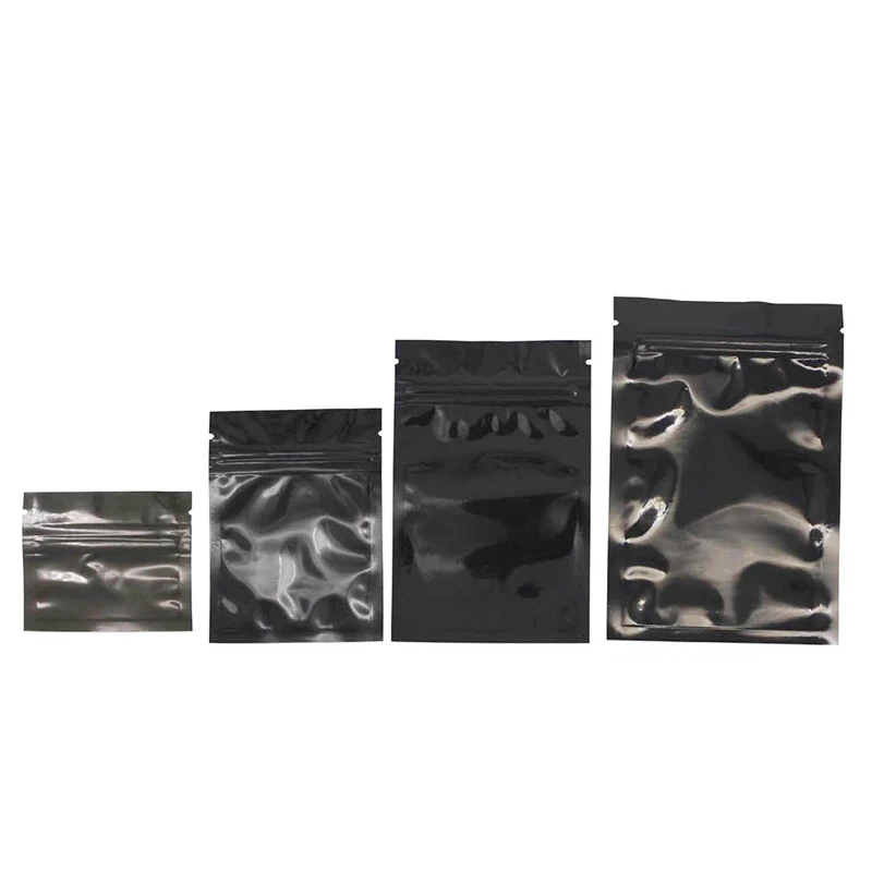 Colorful Top Feed Foil Zip Lock Bags 100 Pcs Food Pouch Mylar Aluminum Foil Bags Tea Pouches Food Storge Bag
