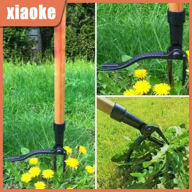 Gyomnövény A Stand Up Gyomhúzó Szerszám Cseréje Fejek Karom Gyökérrot Eltávolító Gyilkos Láb Pedál Kültéri Gyep Kellékek
