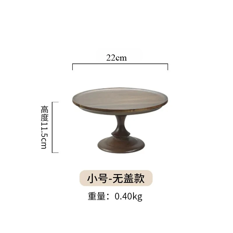 Alzata Per Torte MEETOZ In Legno Di Acacia Con Coperchio In Acrilico, 30,5 Cm – Piatto 2 In 1 Per Salumi, Formaggi E Snack - 2