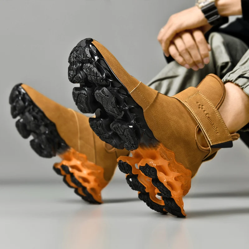 men boots Winter Slippers Warm Men Shoes Waterproof Non-Slip Plush Sneakers Male tenis shoes Boots Men Sneakers Winter