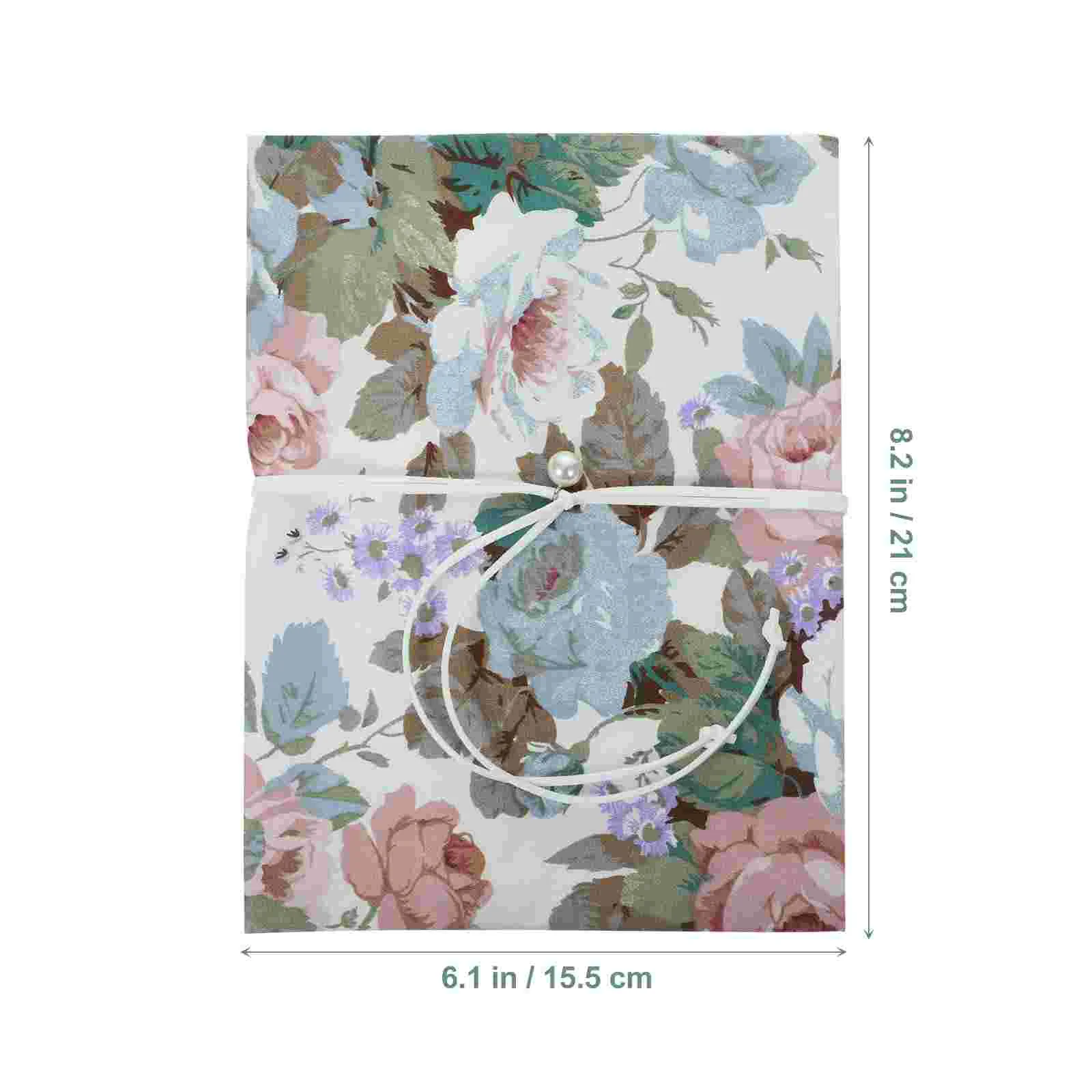 장 책 슬리브 크레인 디자인 책 보호대, 조절 가능한 책 커버, 수제 천 책 커버, 핸드 계정 북, A5