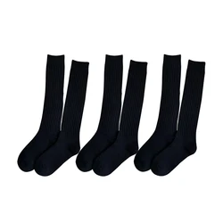 Cozy Wool Knee - Length Stacked Socks - Thick Coffee Colored Winter Warmth - One Size (A)
