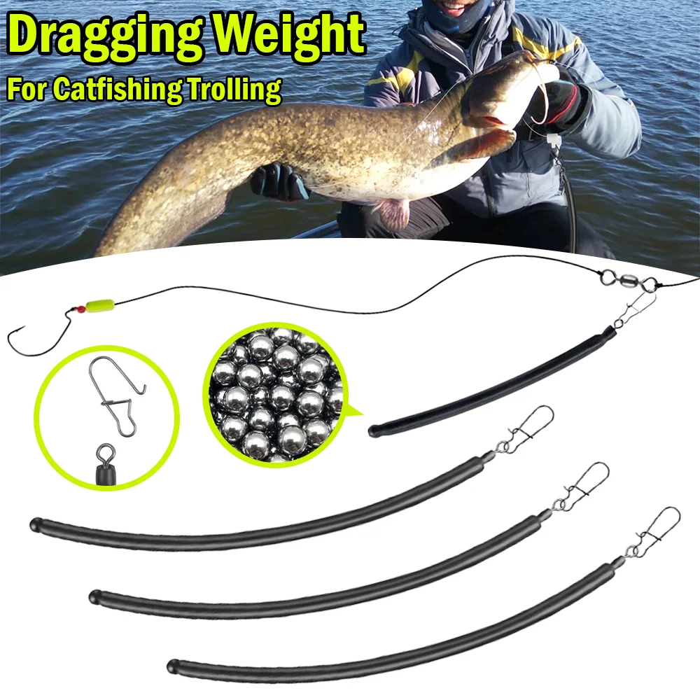 Trolling Dragging Sinker Anti-Meer-Stromwiderstand Trolling Dragging Gewichte für Wels Angeln Slip Stick Dragging Gewichte