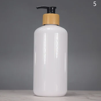 1 ชิ้นพลาสติกชุดเครื่องจ่ายสบู่เคาน์เตอร์ขวดโลชั่นห้องน้ํารีฟิลขวดเปล่าสําหรับแชมพู Body Wash Hair Conditioner 13