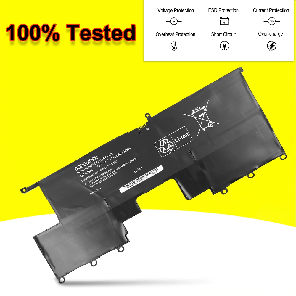 7.5v 36Wh VGP-BPS38 bateria do portátil para