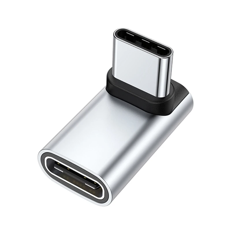 90도 USB 유형 C 암 USB C 수 40Gbps 데이터 전송 충전 어댑터