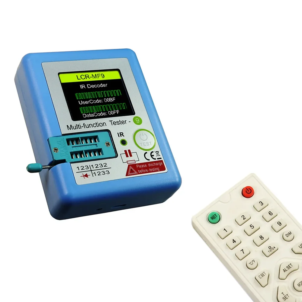 Transistor Tester LCR MF9 Transistor Tester TFT Diode Triode Capacitance Meter LCR ESR NPN PNP MOSFET IR Tester
