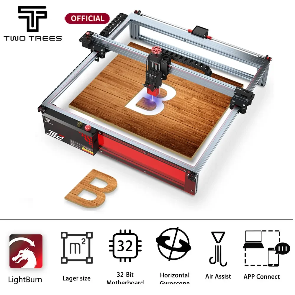 Twotrees TS2 80W Laser Engraver Machine 450x450mm Compressed Spot