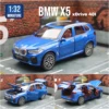 1/32 BMW X5 SUV Toy Car Model Diecast Metal Vehicle Miniature Sound & Light Pull Back Collection Gift for Children Boys Kid 4