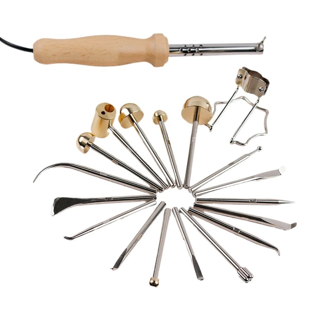 110V/220V Electric Fabric Flower Maker Artificial Fabric Flower Making Tool Adjustable Temperature DIY Floral Leaf Ironing Tool