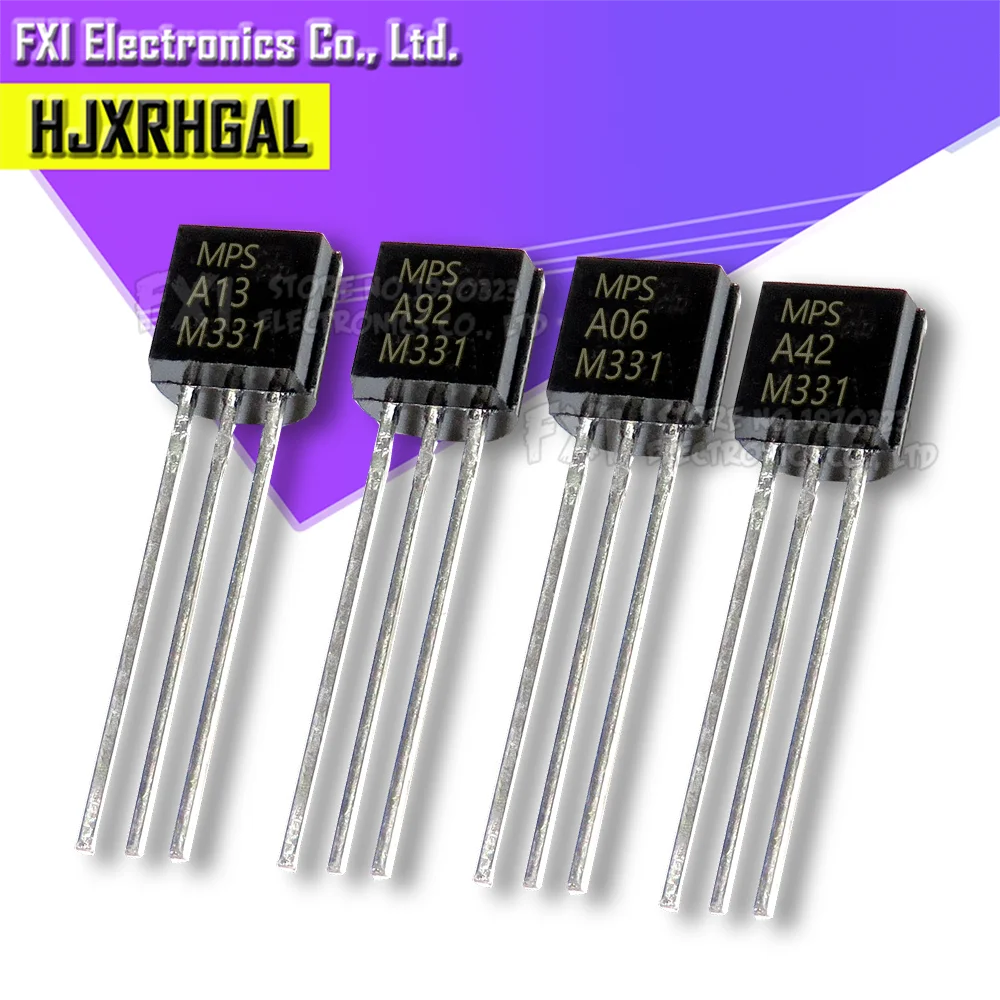100PCS MPSA42 A42 TO 92 TO92 triode transistor MPSA06 MPSA13 MPSA18 ...